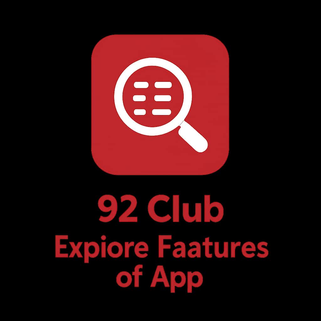 Icon representing features of 92 Club app.