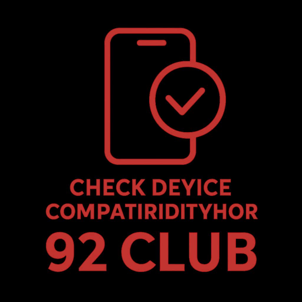 Icon representing device compatibility check for 92 Club.