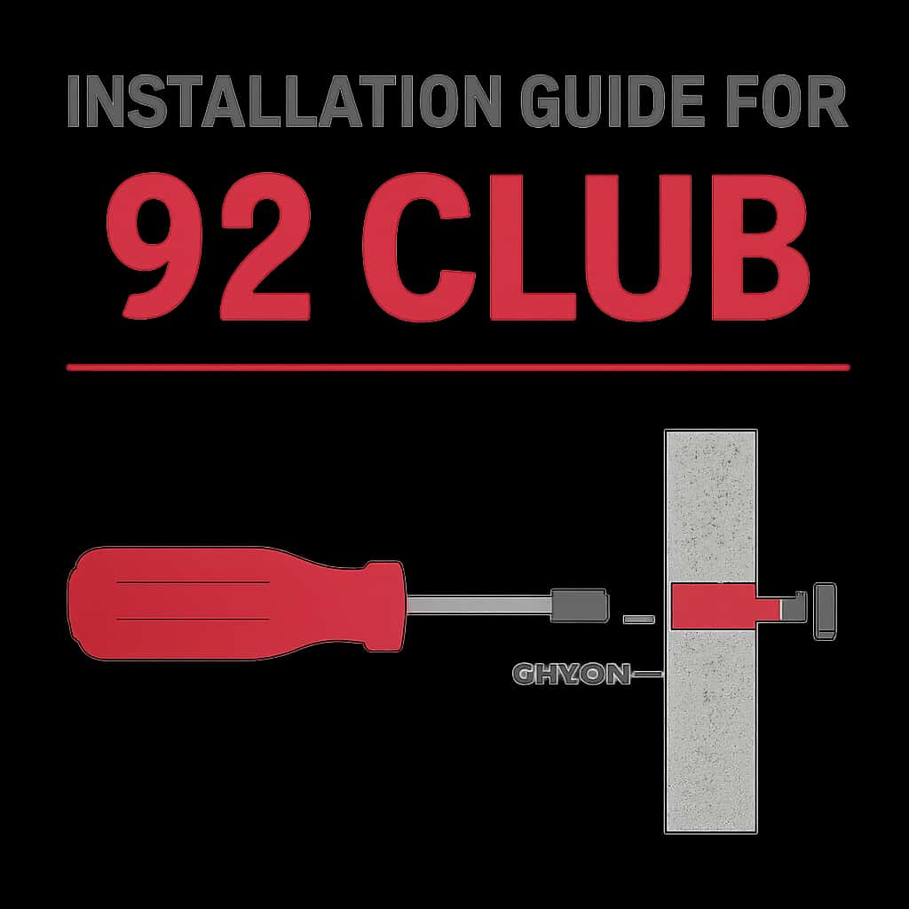 Illustration explaining installation process for 92 Club.