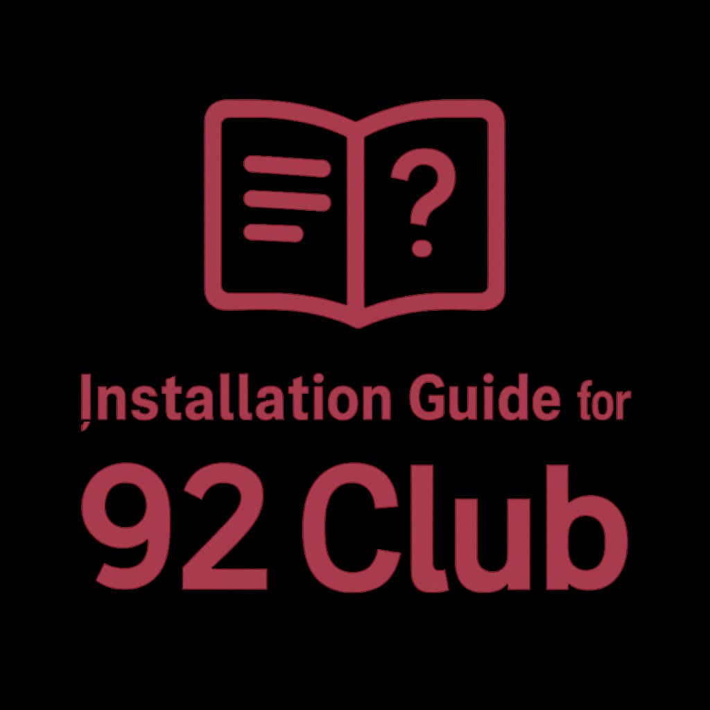 Minimal badge representing the Installation Guide for 92 Club.