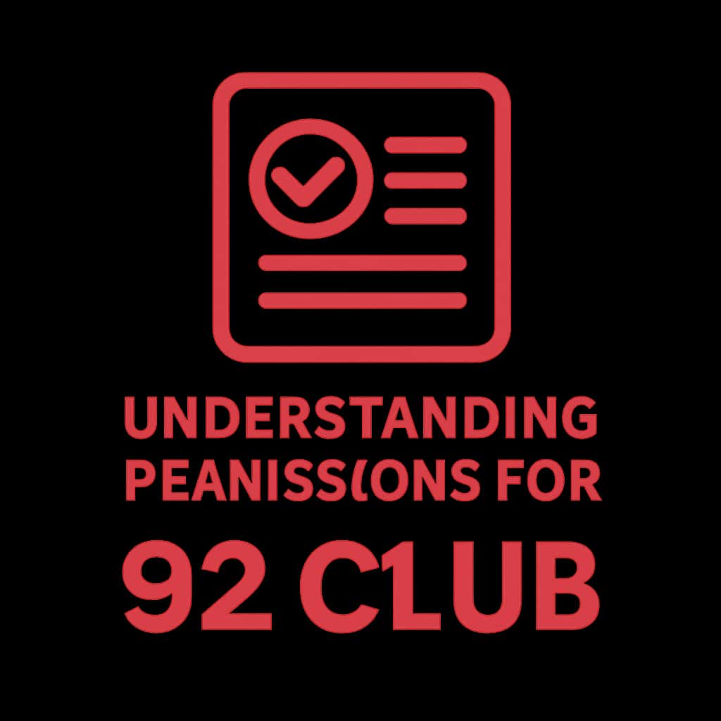 An icon representing the permissions guide for 92 Club.