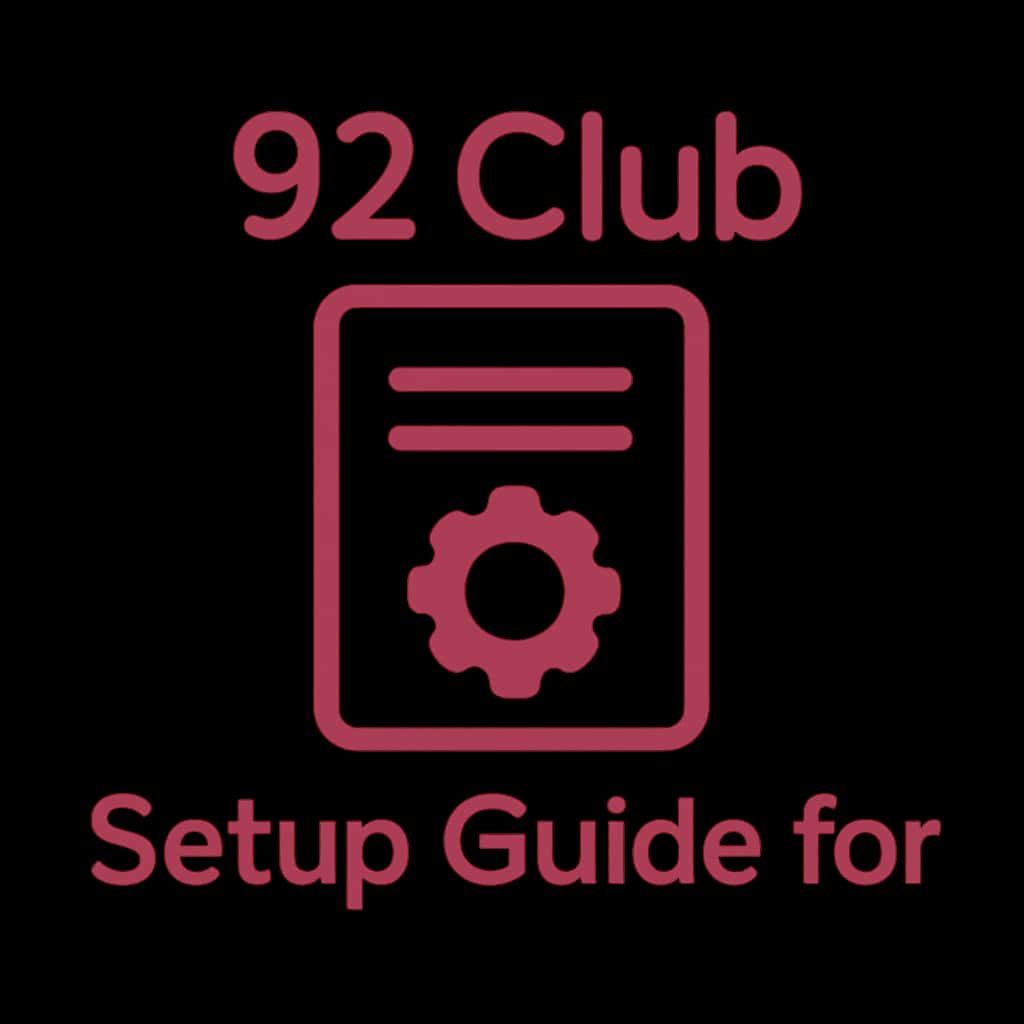 Icon representing the setup guide for the 92 Club application.