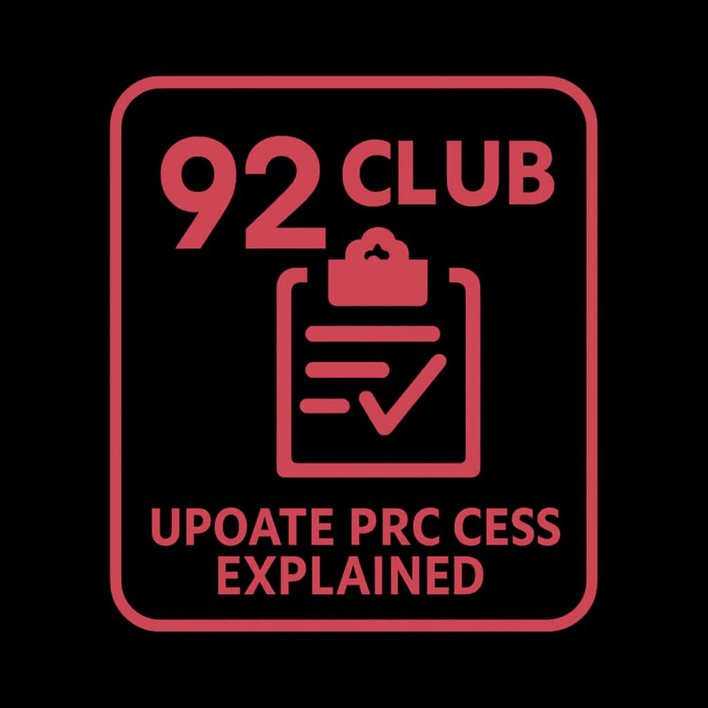 Icon representing the 92 Club update process guide.