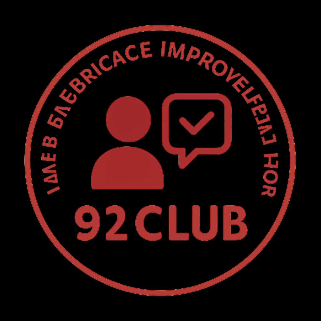 An icon representing user experience improvement for 92 Club.