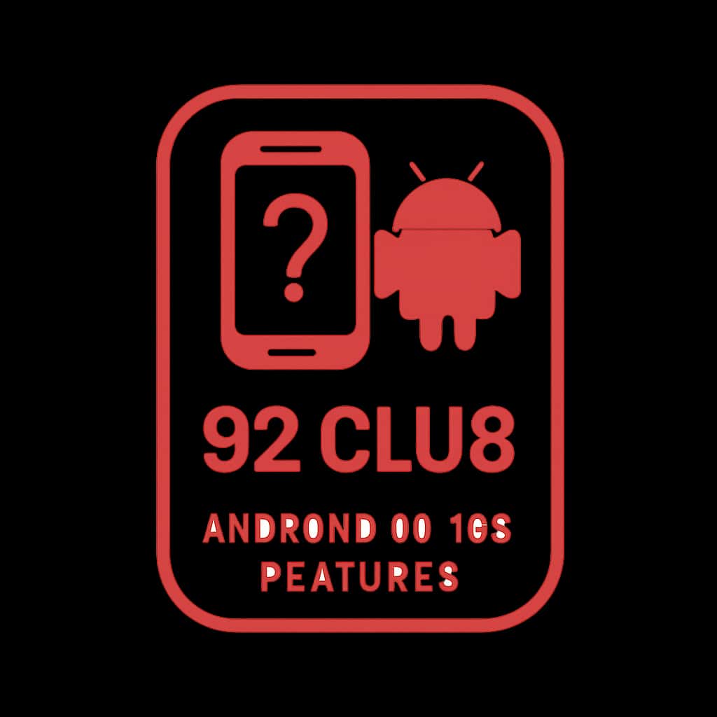 An icon illustrating the 92 Club app features for Android and iOS.