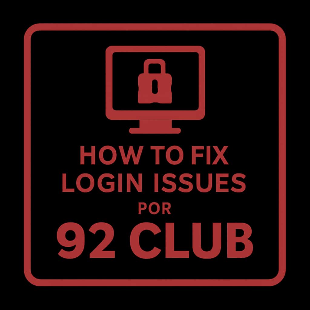 Icon representing assistance for login issues in 92 Club.
