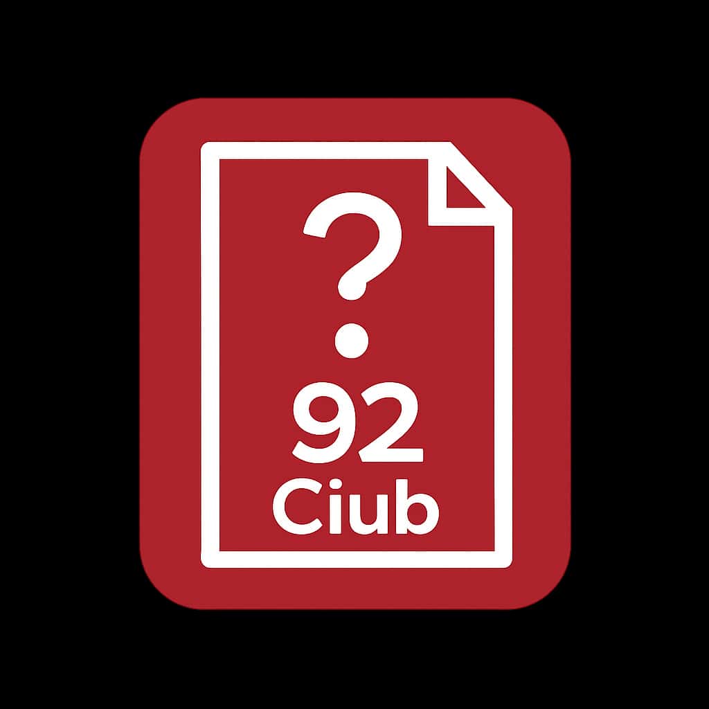 Icon for 92 Club Status Notices as a guide resource.